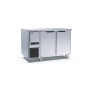 Thermaster Stainless Steel Double Door Workbench Freezer - TS1200BT. - Hospitality Connect