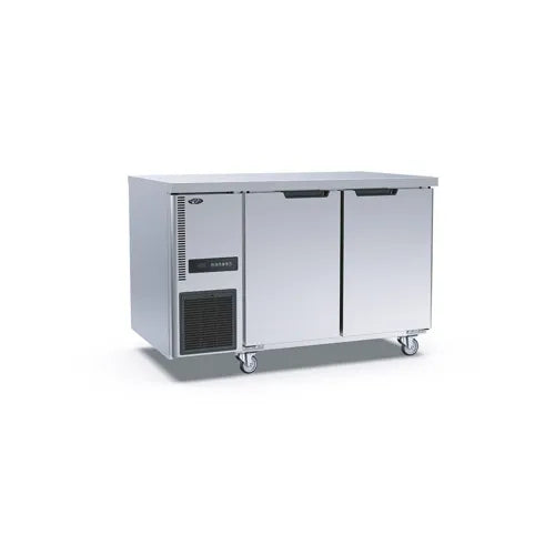 Thermaster Stainless Steel Double Door Workbench Fridge - TS1200TN. - Hospitality Connect