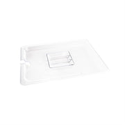 Vogue Clear Polycarbonate Notched Lid - GN 1/2