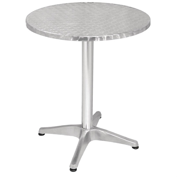 Bolero Round Table with Curved Edge Heavy Duty Base Dia - 60x72cm U425