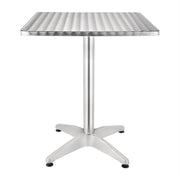 Bolero Square Table with Curved Edge Heavy Duty Base Dia - 60x60x72cm - Hospitality Connect