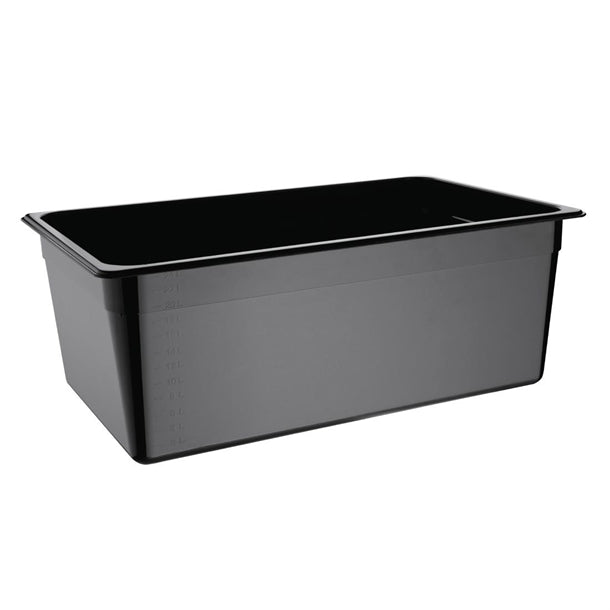 Vogue Black Polycarbonate - GN 1/1 200mm - Hospitality Connect