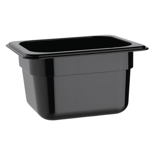 Vogue Black Polycarbonate - GN 1/6 150mm