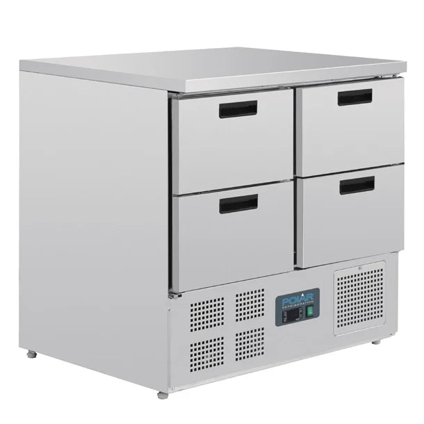 Polar G-Series 4 Drawer Counter Fridge 240Ltr U638-A - Hospitality Connect