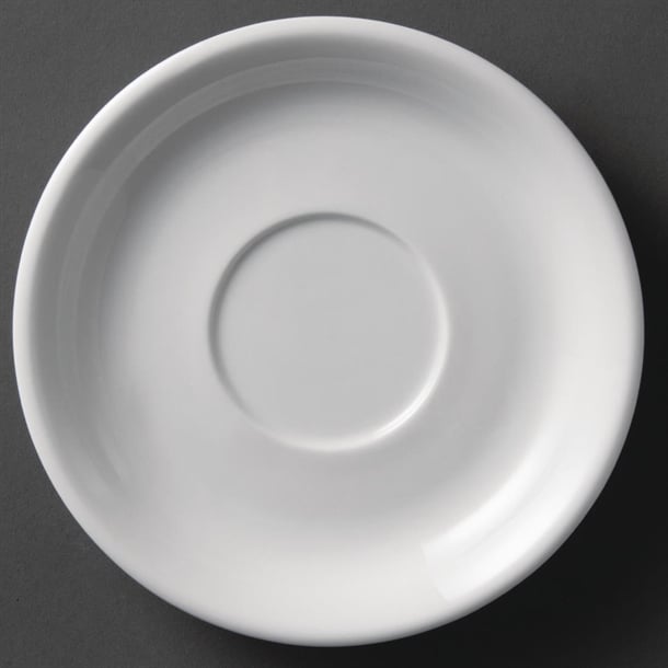 Olympia Whiteware Cappuccino Cup Saucer - 180mm 15oz (Box 12) - Hospitality Connect