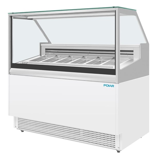 Polar U-Series Gelato Showcase - 6 pans - Hospitality Connect