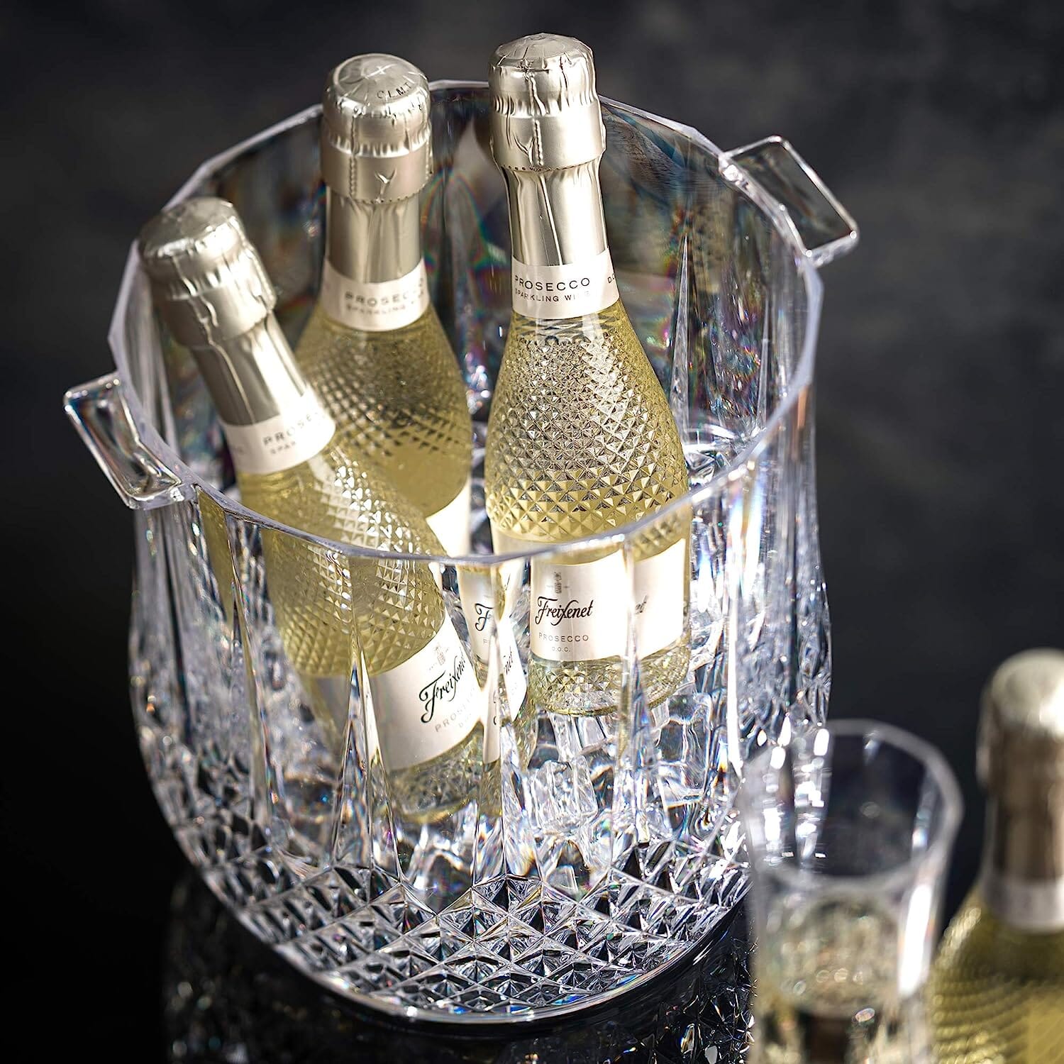 D-Still Unbreakable Cut Crystal Ice Bucket Pc 5.2lt Box of 4 - Hospitality Connect