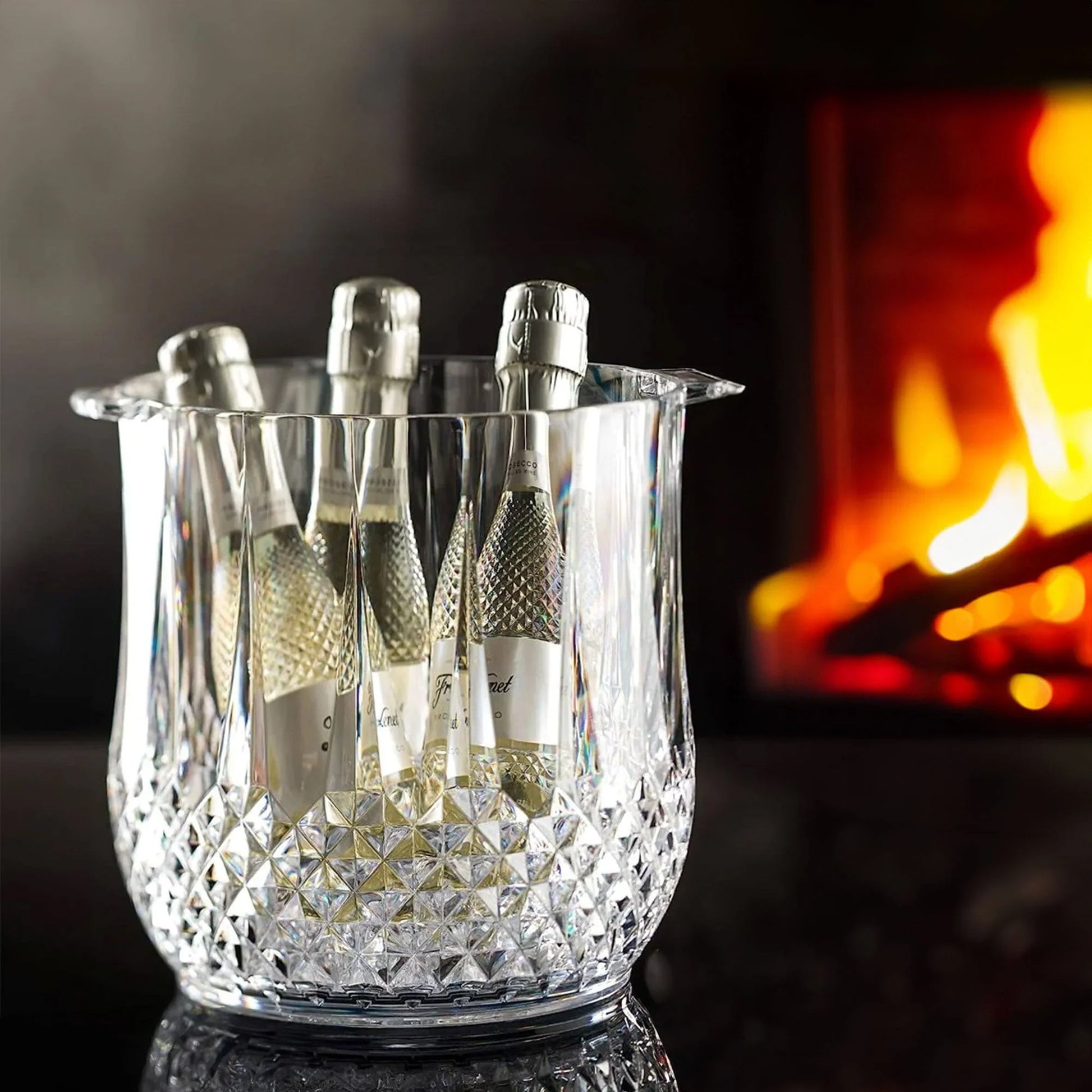 D-STILL UNBREAKABLE CUT CRYSTAL ICE BUCKET PC 5.2lt Box of 4 - Hospitality Connect
