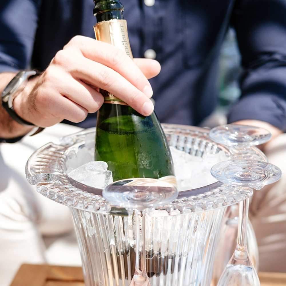 D-STILL UNBREAKABLE CHAMPAGNE BUCKET 3.8lt + 6 FLUTES 145ml - Hospitality Connect