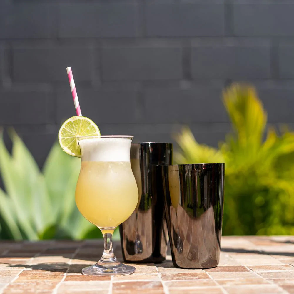 Set of four D-Still unbreakable cocktail glasses, 385ml each, durable glassware ideal for drinks and entertaining.