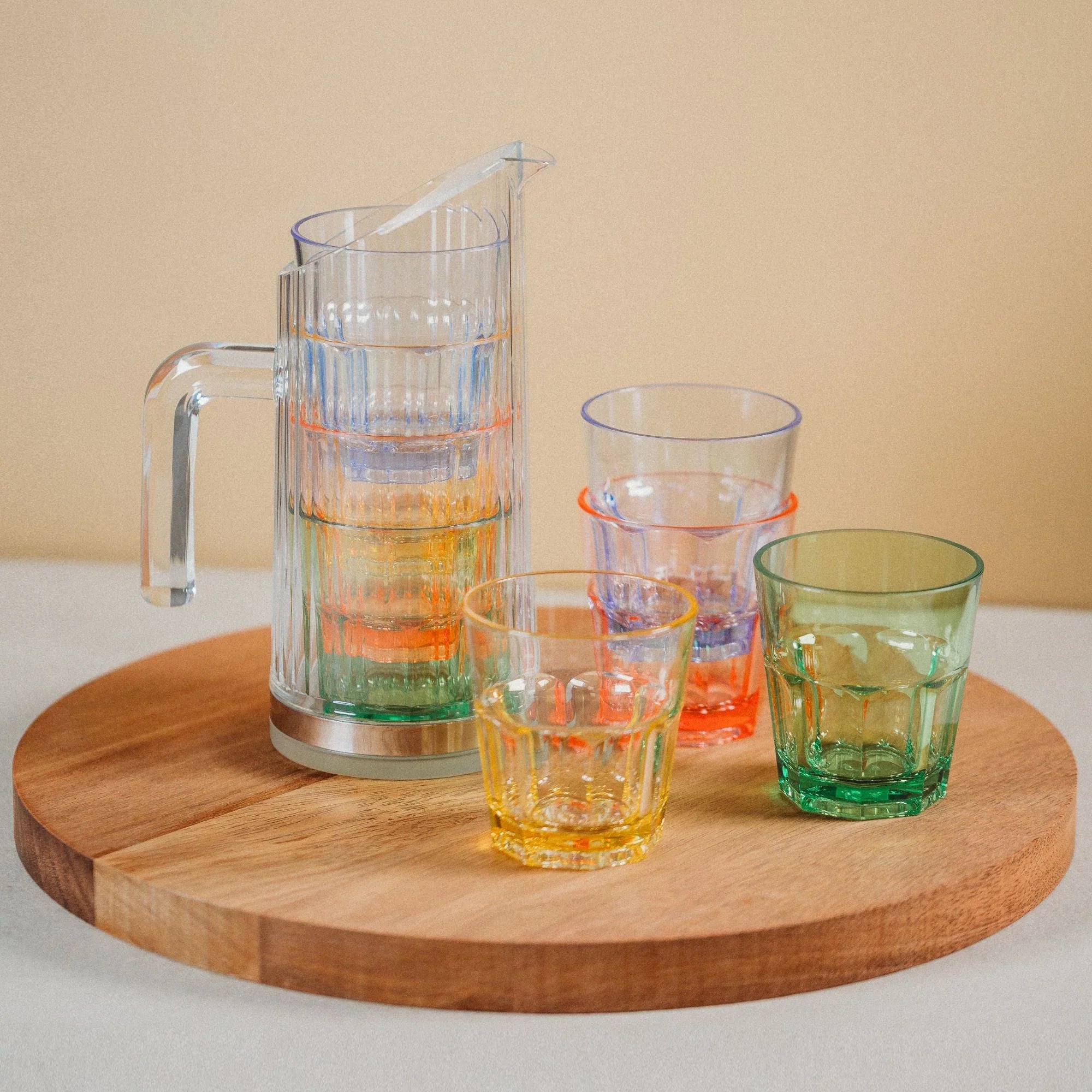 D-Still Unbreakable Water Pitcher W/Removal Base Pc 1.0lt Box of 4 - Hospitality Connect