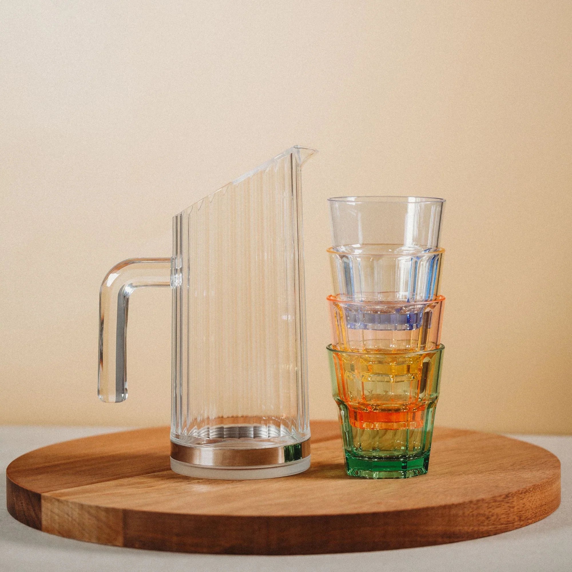 D-STILL UNBREAKABLE WATER PITCHER w/REMOVAL BASE PC 1.0lt Box of 4 - Hospitality Connect