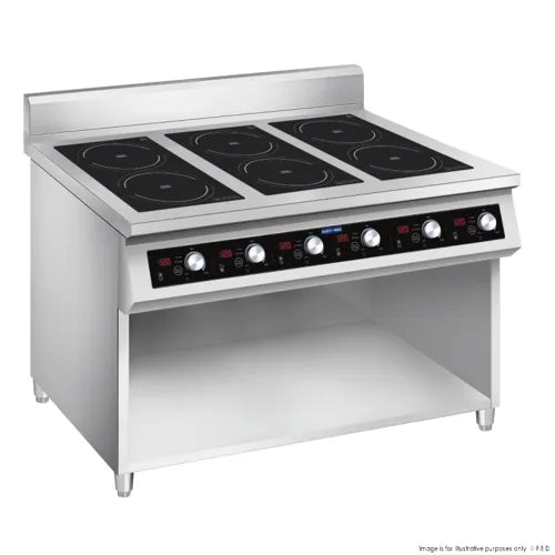 ElectMax 900 Series Induction 6 Buner Cooker with Splashback EIC9-1200P - Hospitality Connect