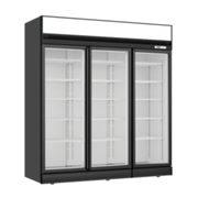 Thermaster 1563L Top Mounted Triple Glass Door Black Upright Freezer LG-1563DF