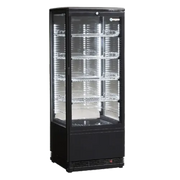 ICS PACIFIC Venice Tower - Black/White display Fridge - Hospitality Connect