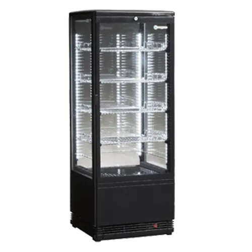 ICS PACIFIC Venice Tower - Black/White display Fridge - Hospitality Connect