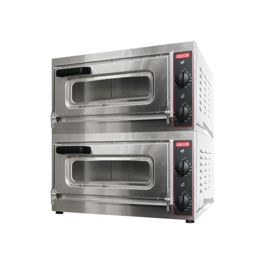 Zanolli Vulcano 40+40 Electric Countertop Double Deck Pizza Oven4PC0603