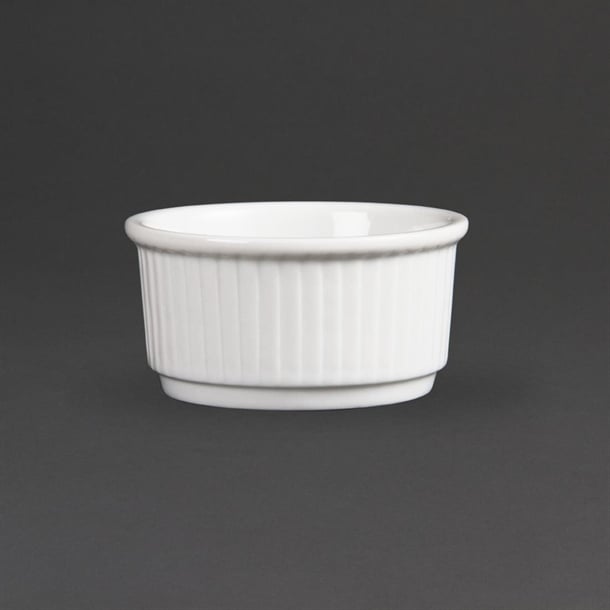 Olympia Whiteware Stacking Ramekin - 8.5cm 3 1/4" (Box 12) - Hospitality Connect