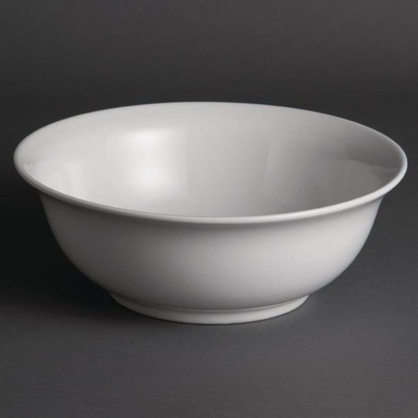 Olympia Whiteware Salad Bowl - 235mm 9 1/4" (Box 6) - Hospitality Connect