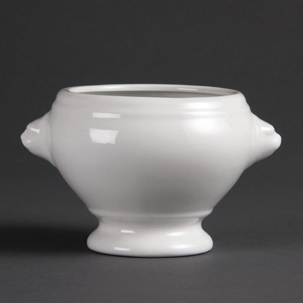 Olympia Whiteware Lion Head Soup Bowl - 10.5cm 4" (Box 6) - Hospitality Connect