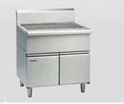 Waldorf 800 Series SF8120-CD - 1200mm Solid Fuel Grill - 215mm Splashback Version - Cabinet Base with Doors - Hospitality Connect