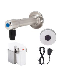 3Monkeez Guardian stainless steel wall mount sensor-operated bottle filler with bench mount, mains-powered, 1.5LPM, WELS 6 star rating