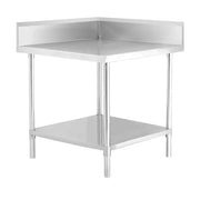 Modular Corner Workbench Splashback & Undershelf WBCB6-0600A. - Hospitality Connect