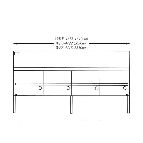 Complete Gas Fish and Chips Fryer Four Fryer - WFS-418. - Hospitality Connect