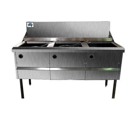 Complete Gas Fish and Chips Fryer Three Fryer - WFS-318. - Hospitality Connect