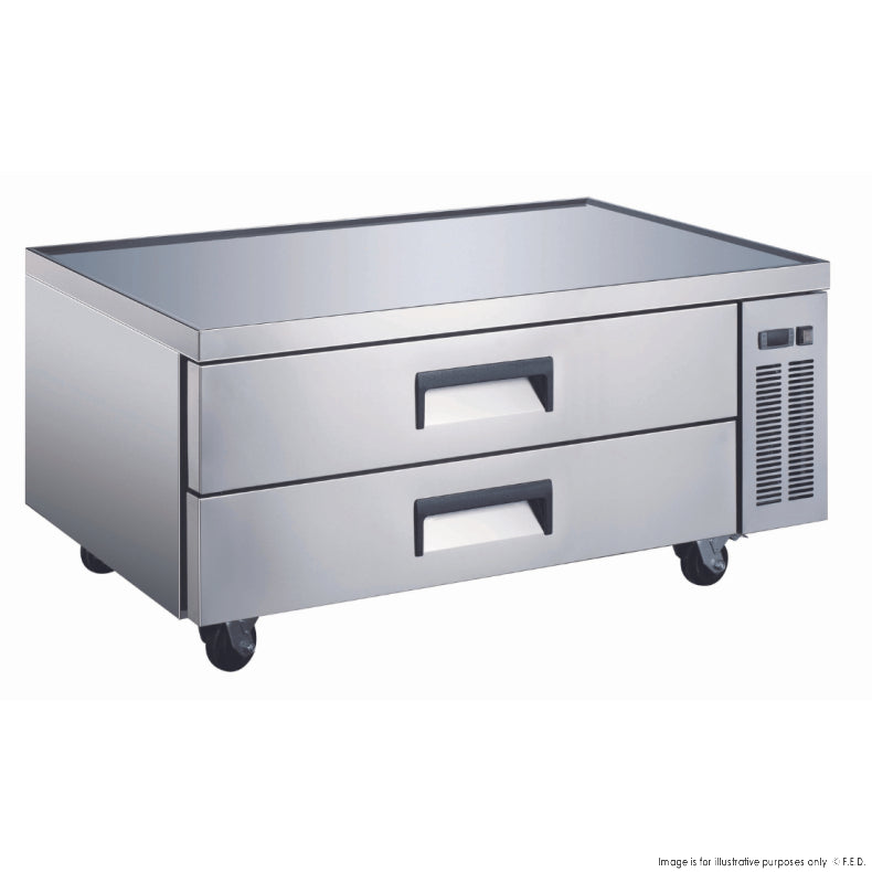 FED-X 360L 2 Drawer Refrigerated Chef Base 1524x816x658, 240V - Hospitality Connect