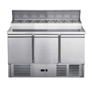 FED-X Three Door Salad Prep Fridge - XGNS1300D. - Hospitality Connect