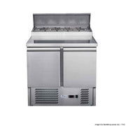 FED-X Two Door Salad Prep Fridge - XGNS900D. - Hospitality Connect