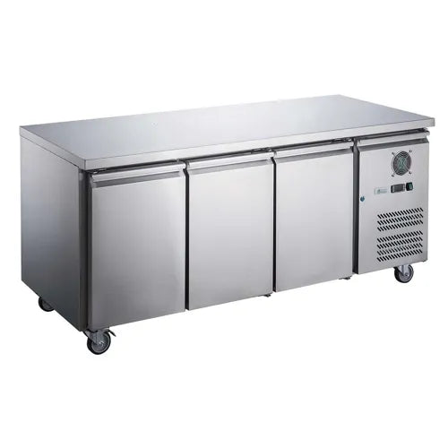 FED-X SS Three Door Bench Fridge - XUB6C18S3V. - Hospitality Connect