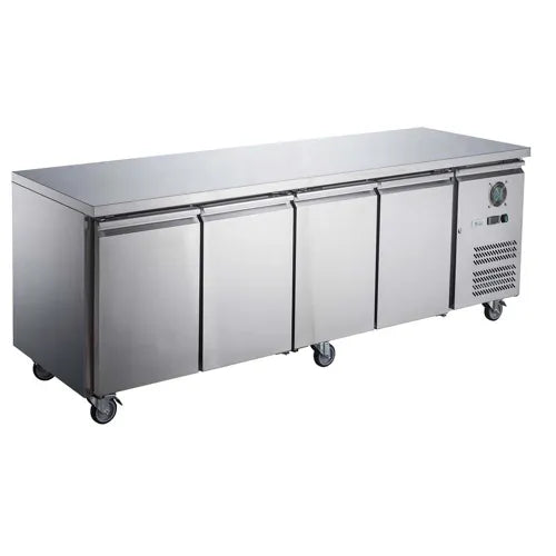 FED-X SS Four Door Bench Fridge - XUB6C22S4V. - Hospitality Connect