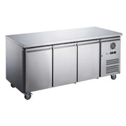 FED-X SS Three Door Bench Freezer - XUB6F18S3V. - Hospitality Connect