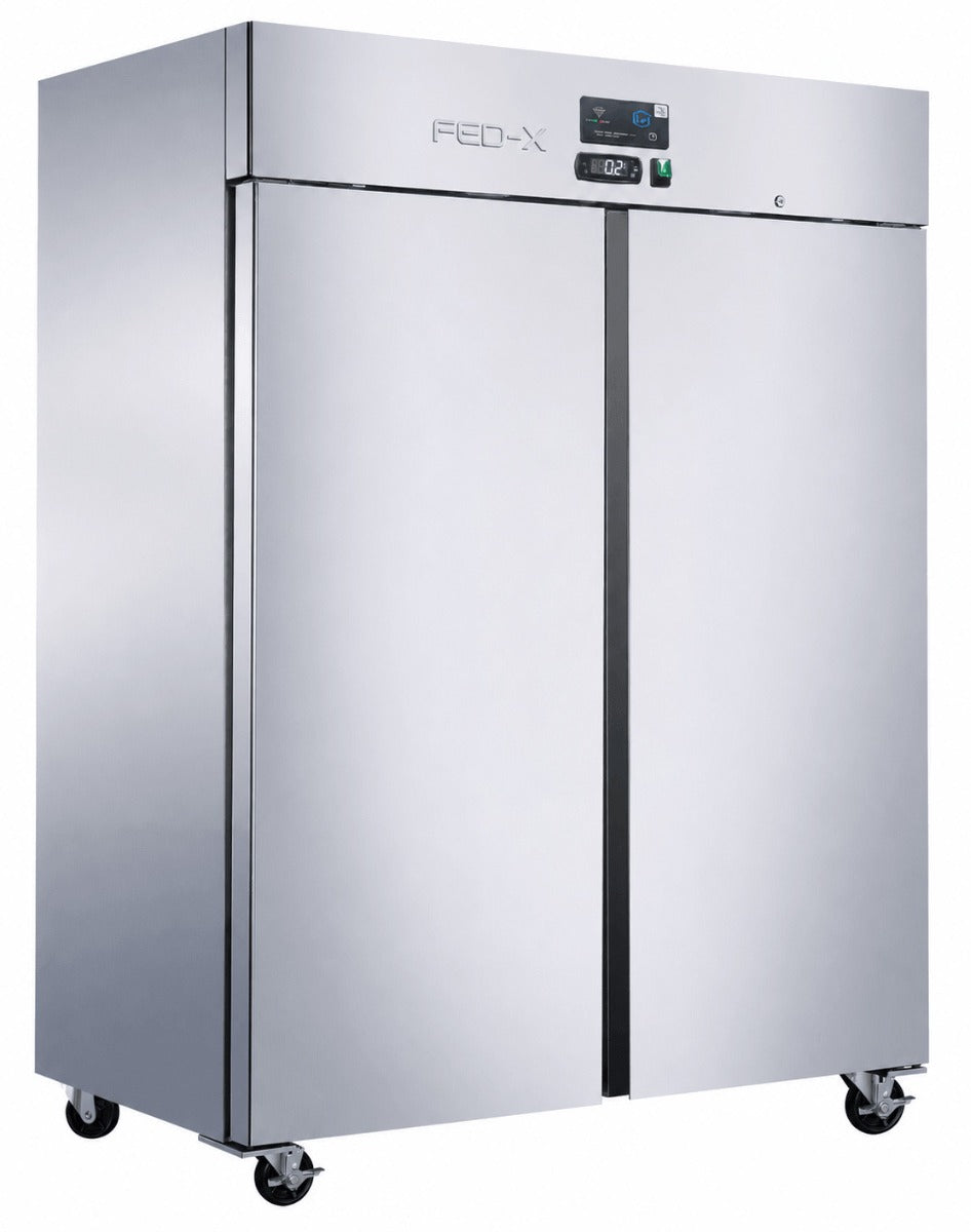 FED-X two-door upright freezer with press liner - XUPF1400