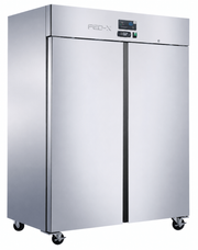 FED-X two-door upright fridge with press liner - XUPC1400