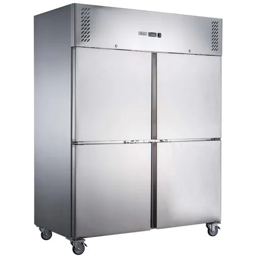 FED-X SS Four Door Upright Freezer - XURF1410S2V. - Hospitality Connect