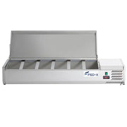 FED-X Salad Bench with Stainless Steel- XVRX1500/380S - Hospitality Connect