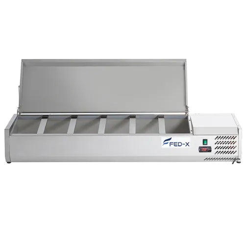 FED-X Salad Bench with Stainless Steel- XVRX1500/380S - Hospitality Connect