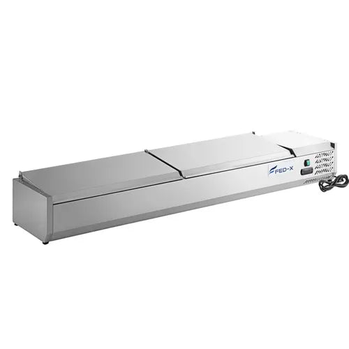FED-X Salad Bench with Stainless Steel - XVRX2000/380S - Hospitality Connect