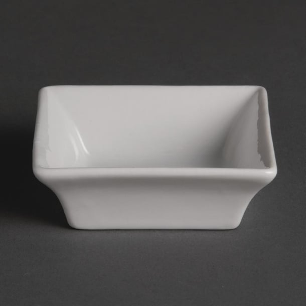 Olympia Whiteware Miniature Square White - 75x75mm 3x3" (Box 12) - Hospitality Connect