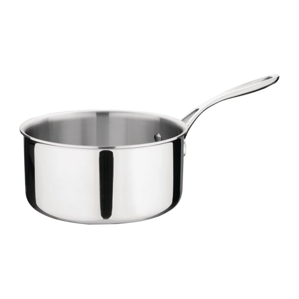 Vogue Tri-wall Saucepan St/St - 200mm 3Ltr 101fl oz - Hospitality Connect