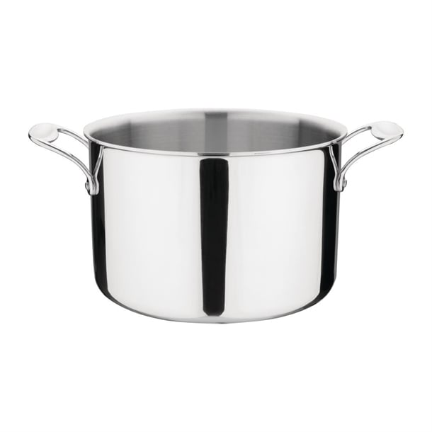 Vogue Tri-wall Stew Pan St/St - 240mm 7Ltr 237fl oz - Hospitality Connect