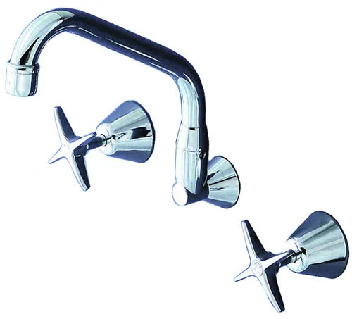 Yellow WALL MOUNT SINK SET 220 spout YZ315 - Hospitality Connect