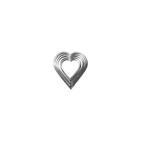 CHEF INOX CUTTER SET 6pc HEART 18/8 50-90mm - Hospitality Connect