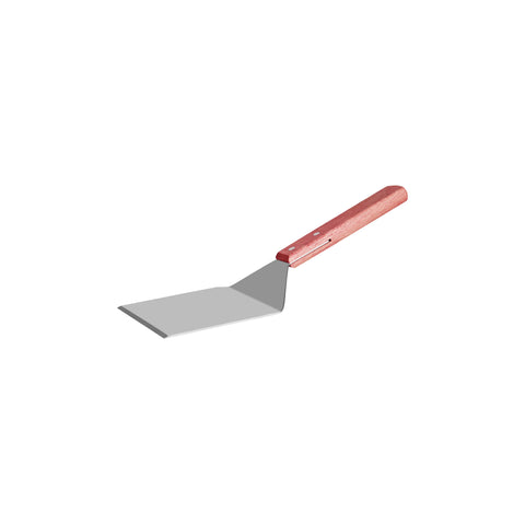 CHEF INOX BURGER TURNER 18/0 w/WOOD HDL 130x110x330mm - Hospitality Connect