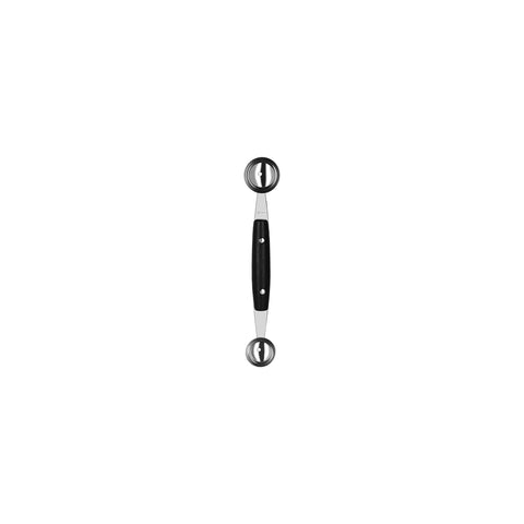 CHEF INOX MELON BALLER DOUBLE ENDED 18/8 WOODEN HDL L175mm - Hospitality Connect