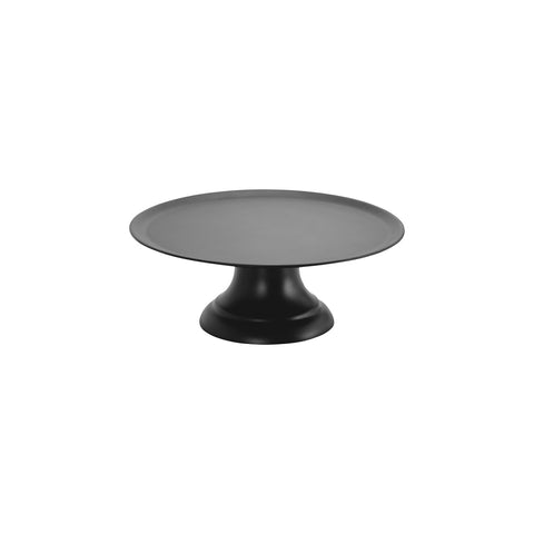 CHEF INOX CAKE PLATE w/STAND POLYCARBONATE 357x130mm BLACK - Hospitality Connect
