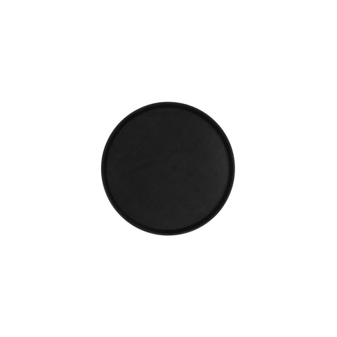 CHEF INOX ROUND TRAY NON SLIP PLASTIC 400mm BLACK - Hospitality Connect